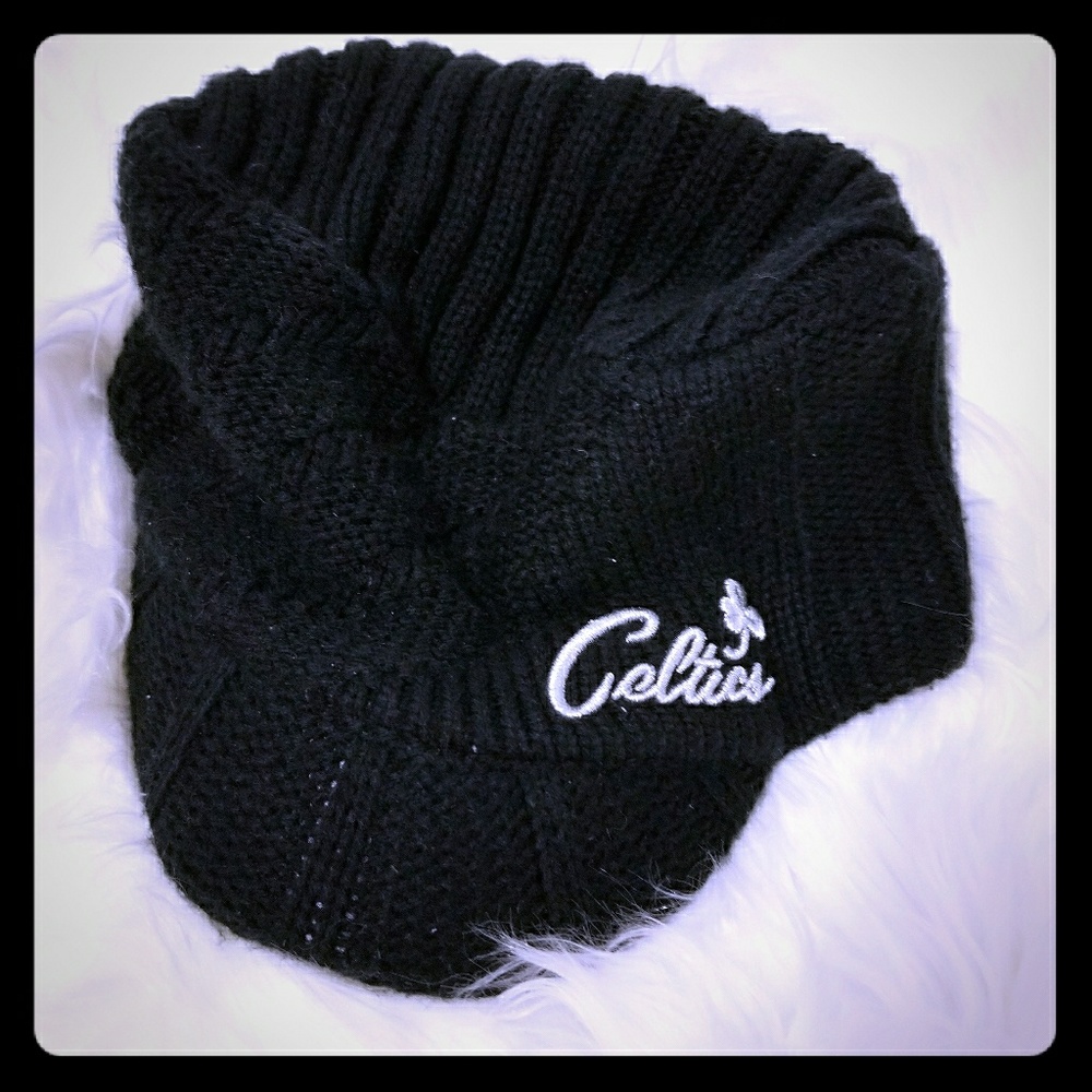 Boston Celtics paperboy hat